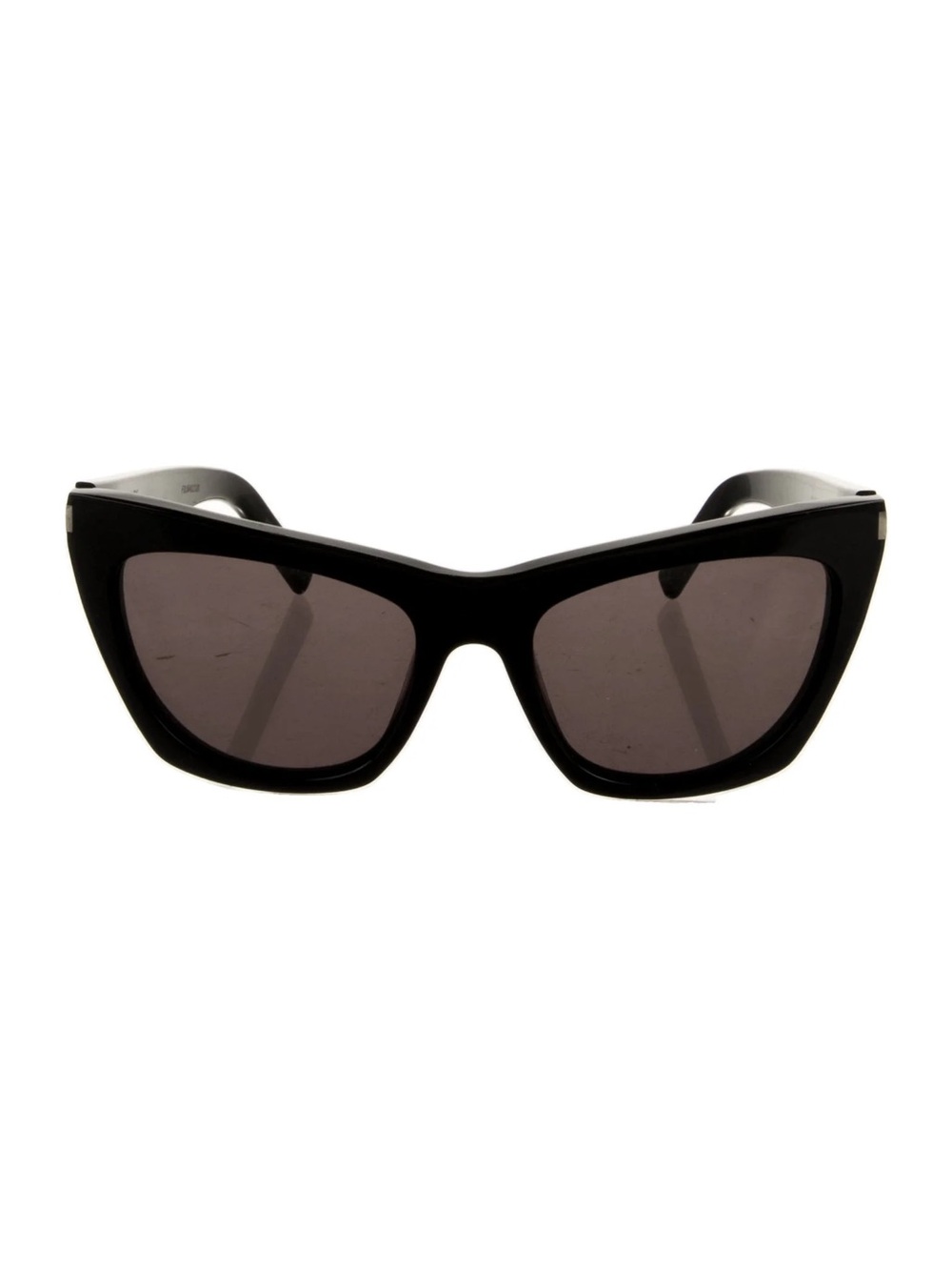 Saint Laurent SL 214 Kate Cat Eye Sunglasses Black Oversized Italy YSL